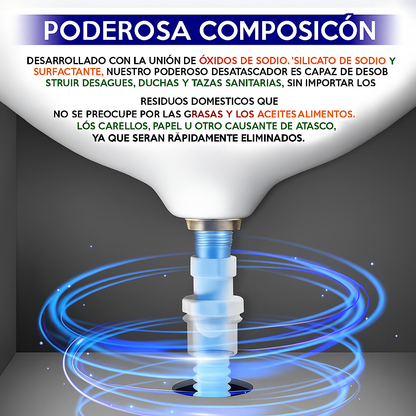 Wild Tornado – Destapador Potente para Piletas y Desagües